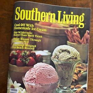 Vintage Southern Living Magazine August 1980 Homemade Ice Cream issue